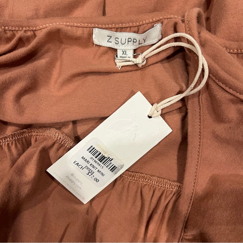 Z Supply | Terracotta Tiered Babydoll Tank Top Dress size XL NWT - Picture 7 of 12